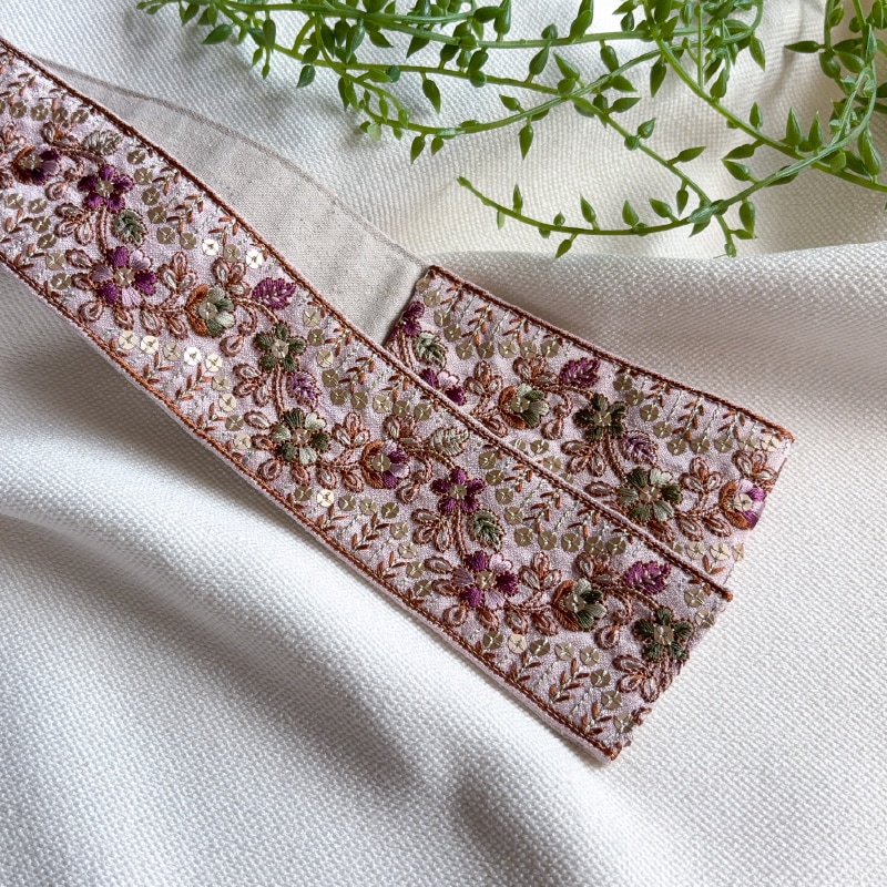 ○新商品 | タッセル【インド刺繍 F】ピンク | タッセル | ララカーテン